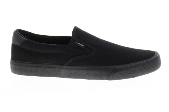 Lugz Clipper MCLIPRC-001 Mens Black Canvas Slip On Lifestyle Sneakers Shoes 6.5