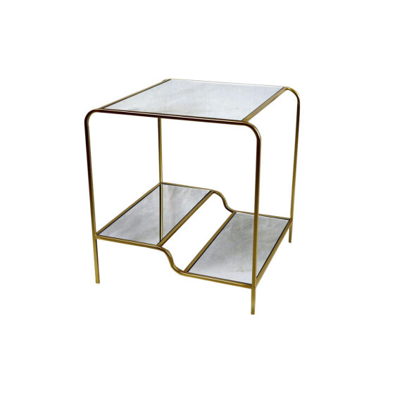 Вспомогательный стол DKD Home Decor Позолоченный Металл Зеркало 50 x 50 x 55 cm