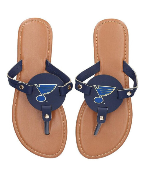 Women's St. Louis Blues Die-Cut Logo Flip Flops