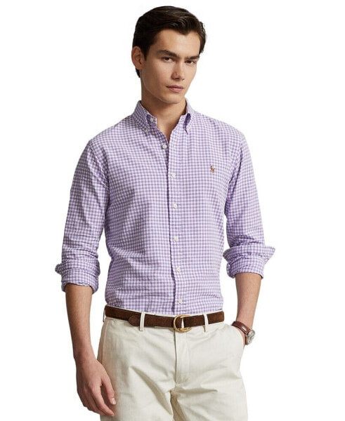 Men's Classic-Fit Gingham Oxford Shirt