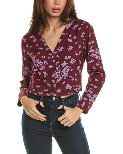 Madewell Rosalind Top Women's Red S