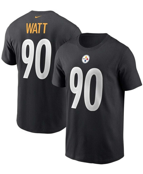 Men's T.J. Watt Black Pittsburgh Steelers Name and Number T-shirt