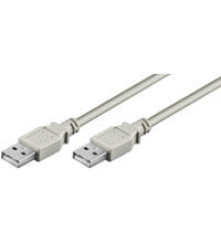 Wentronic USB 2.0 Hi-Speed cable 3 m - grey - 3 m - USB A - USB A - USB 2.0 - 480 Mbit/s - Grey