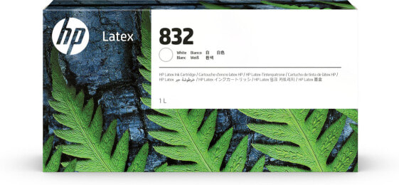 HP 832 1-liter White Latex Ink Cartridge - Latex-based ink - 1000 ml - 1 pc(s) - Single pack