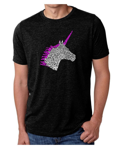Men's Premium Word Art T-Shirt - Unicorn