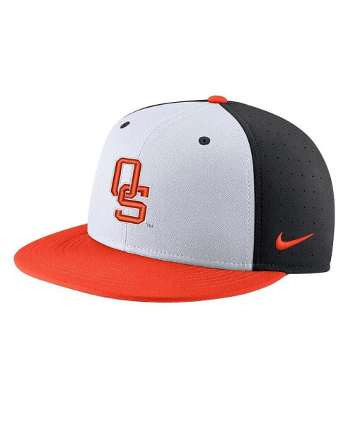 Men's White Oklahoma State Cowboys Aero True Baseball Performance Fitted Hat