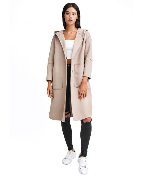 Women's Walk This Way Wool Blend Over d Coat