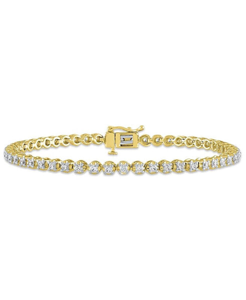 IGI Certified Diamond Tennis Bracelet (2 ct. t.w.) in 14k White gold or 14k Yellow Gold