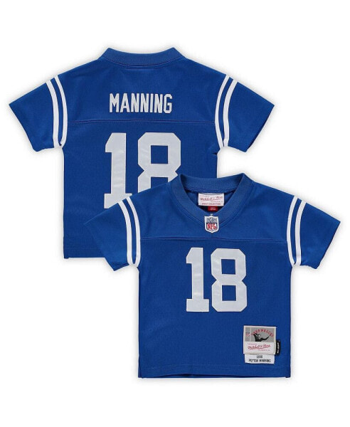 Infant Boys and Girls Peyton Manning Royal Indianapolis Colts 1998 Retired Legacy Jersey