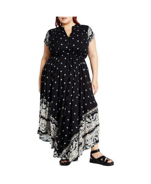 Plus Size Sky Maxi Dress