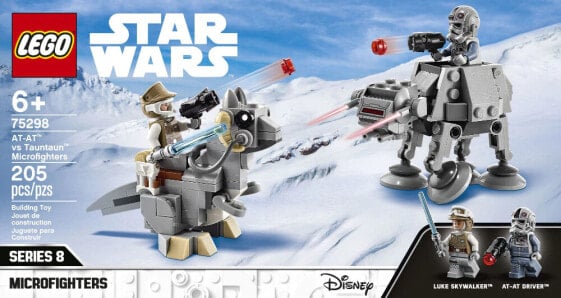 Дети - LEGO Star Wars 75298: Микро-сражение AT-AT против Таунтаун Люк Скайуокер и Валкер: Конструктор
