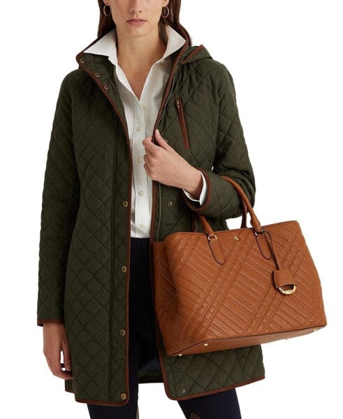 Women's Petite Quilted Coat, Created for Macy's