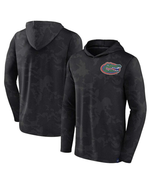 Men's Black Florida Gators Camo Hoodie Long Sleeve T-shirt