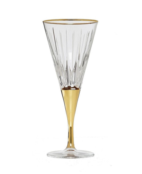 Stemmed Wine Glasses, Set of 6