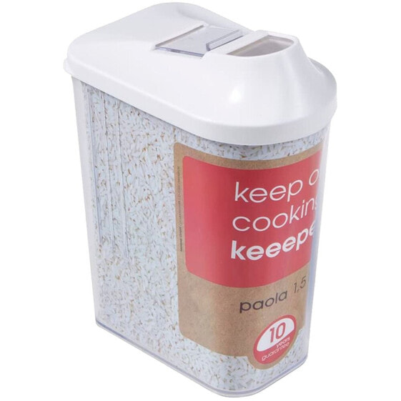 KEEEPER Paola Collection 1L 11x5x21 cm Cereal Dispenser