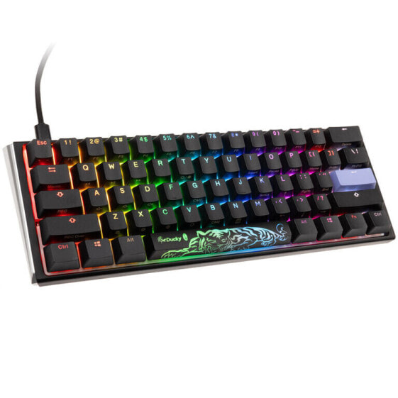 Ducky One 3 Classic Black/White Mini Gaming Tastatur, RGB LED - MX-Black (US)