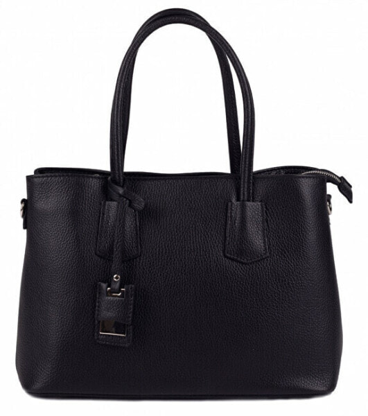 Women´s leather handbag Donna Black