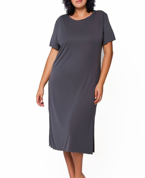 Lilliana Plus Size Modal Lounge Dress