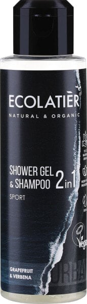 2in1 Shampoo und Duschgel für Männer mit Grapefruit und Verbene - Ecolatier Urban Sport 100 ml