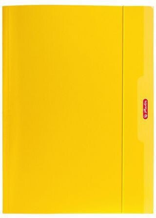 Herlitz Teczka A4 z gumką żółty Color Blocking (174042)