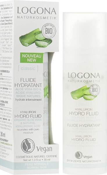 Bio-Gesichtsfluid mit Hyaluronsäure und Aloe