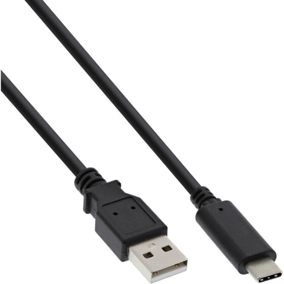 InLine USB 2.0 Cable - USB-C male / USB-A male - black - 5m