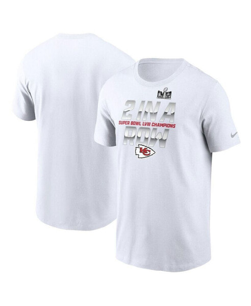 Men's Nike White Kansas City Chiefs Back-To-Back Super Bowl Champions T-shirt