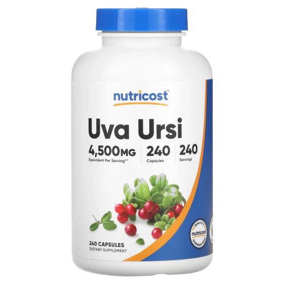 Травяные капсулы Nutricost Uva Ursi, 4 500 мг, 240 шт.