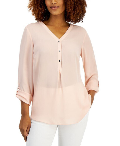 Women's Long Sleeve Utility Top, Created for Macy's
