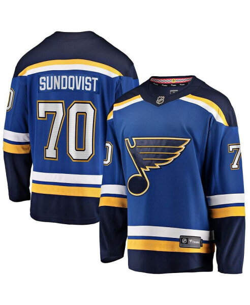 Men's Oskar Sundqvist Blue St. Louis Blues Home Breakaway Player Jersey