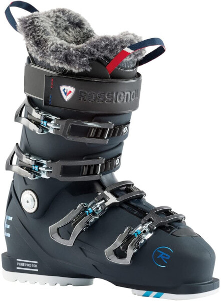 Rossignol Women's Pure Pro 100 ski boots, blue-black, 23.5