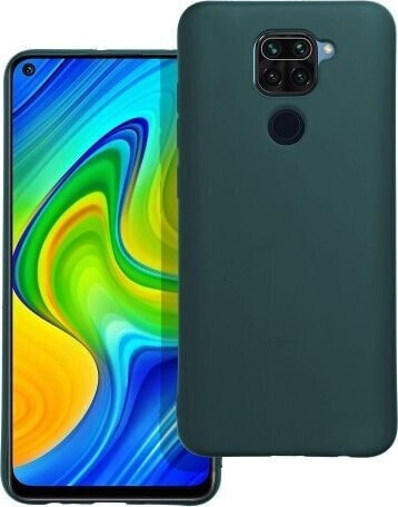 OEM Futerał MATT do XIAOMI Redmi Note 9 ciemnozielony