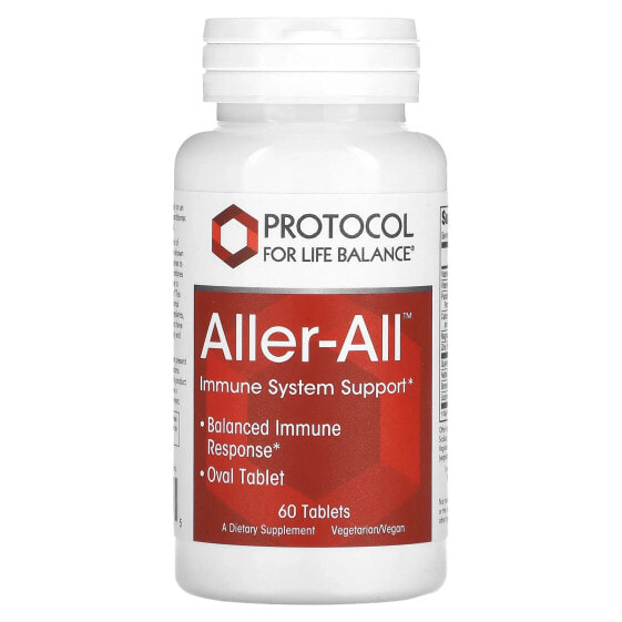 Поддержка иммунитета Protocol For Life Balance Aller-All, 60 таблеток
