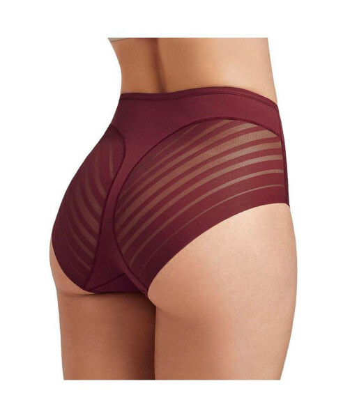 Leonisa Women's Lace Stripe Undetectable Classic Shaper Panty