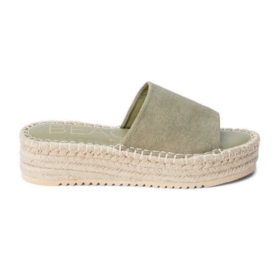 BEACH by Matisse Skylar Espadrille Platform Womens Green Casual Sandals SKYLAR-