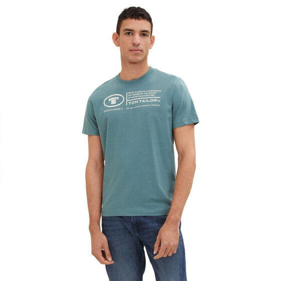 TOM TAILOR Printed 1035611 Short Sleeve Crew Neck T-Shirt