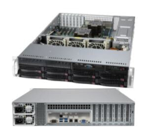 Supermicro CSE-825BTQC-R1K23LPB - Rack - Server - Black - ATX - EATX - 2U - HDD - Network - Power - Power fail - System