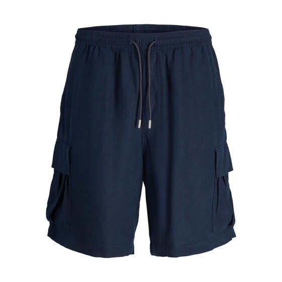 JACK & JONES Karl Nate Linen Ble Shor cargo shorts