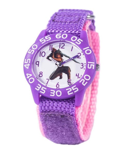 Girl's Disney Raya and the Last Dragon Purple Nylon Strap Watch, 32mm