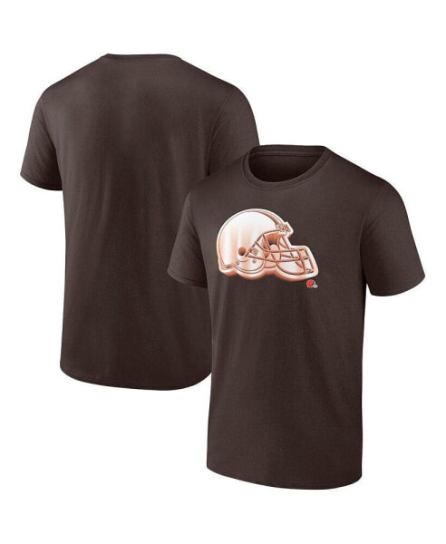 Men's Brown Cleveland Browns Chrome Dimension T-shirt