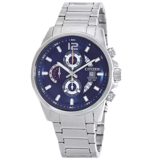 Citizen Men's Chronograph Quartz Blue Dial Watch - AN3690-56L NEW