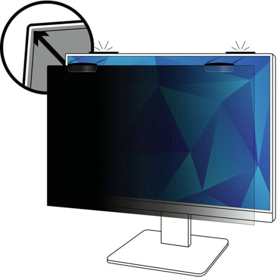 3M Privacy Filter for 25in Full Screen Monitor with COMPLY Magnetic Attach - 16:10 - PF250W1EM - 63.5 cm (25") - 16:10 - Monitor - Frameless display privacy filter - Glossy / Matt - Anti-glare - Privacy