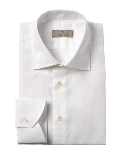 Canali Dress Shirt Men's White 39