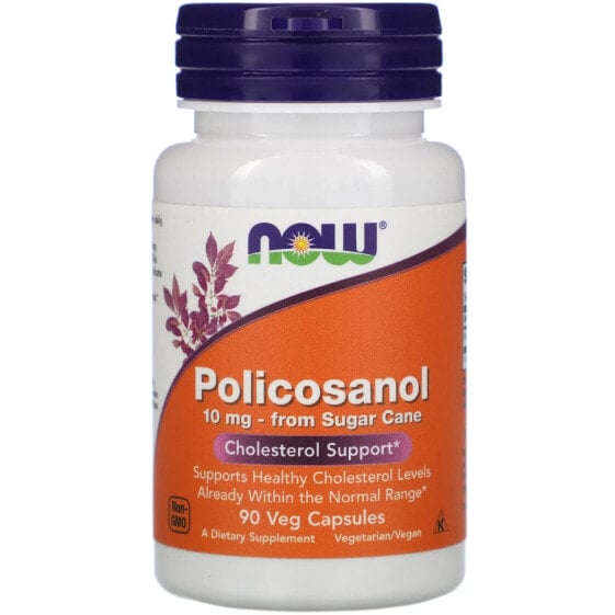 БАД Антиоксиданты NOW Поликозанол, Увеличенная сила, 40 мг, 90 капсул