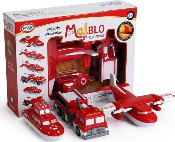 Игрушечный транспорт Malblo Magnetic Pojazdy strażackie 3+