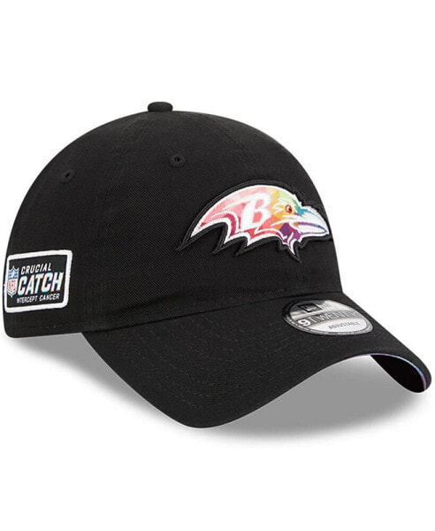 Men's Black Baltimore Ravens 2023 NFL Crucial Catch 9TWENTY Adjustable Hat