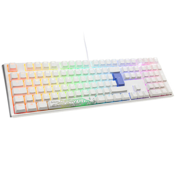 Ducky One 3 Classic Pure White Gaming Tastatur, RGB LED - MX-Speed-Silver