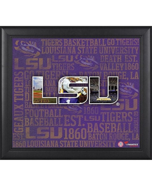 LSU Tigers Framed 15'' x 17'' Team Heritage Collage