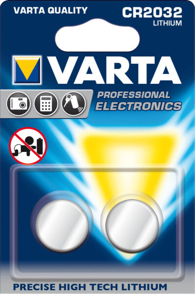 Varta 06032 - Single-use battery - CR2032 - Lithium - 3 V - 2 pc(s) - 230 mAh