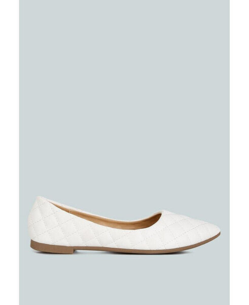 rikhani quilted detail ballet flats